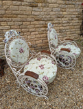 Pair of Late 19th Century / Early 20th Century Fine Wrought Iron Chairs