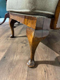 Art Deco Walnut Framed Armchair