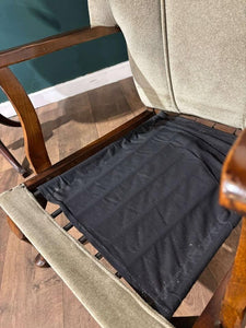 Art Deco Walnut Framed Armchair