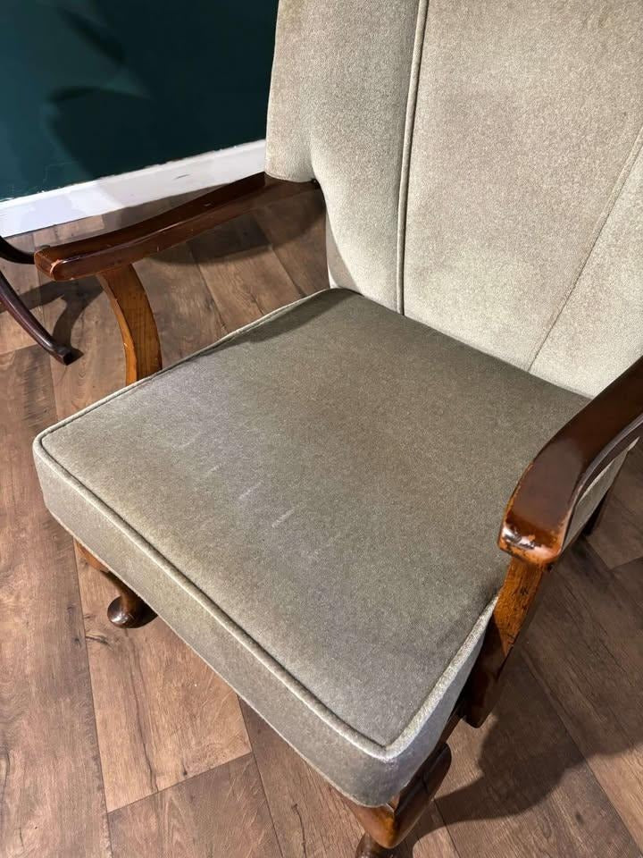 Art Deco Walnut Framed Armchair